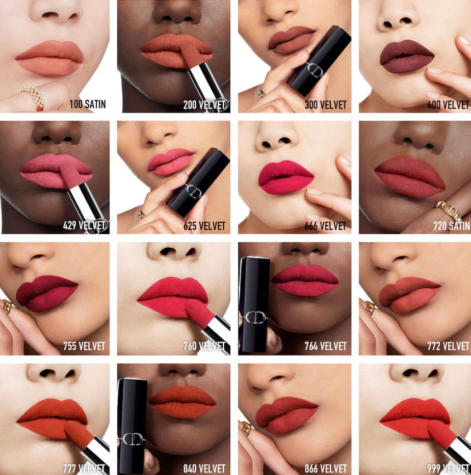 Rouge Dior La Recharge - Recharge de rouge à lèvres - 2 finis : velvet et satin