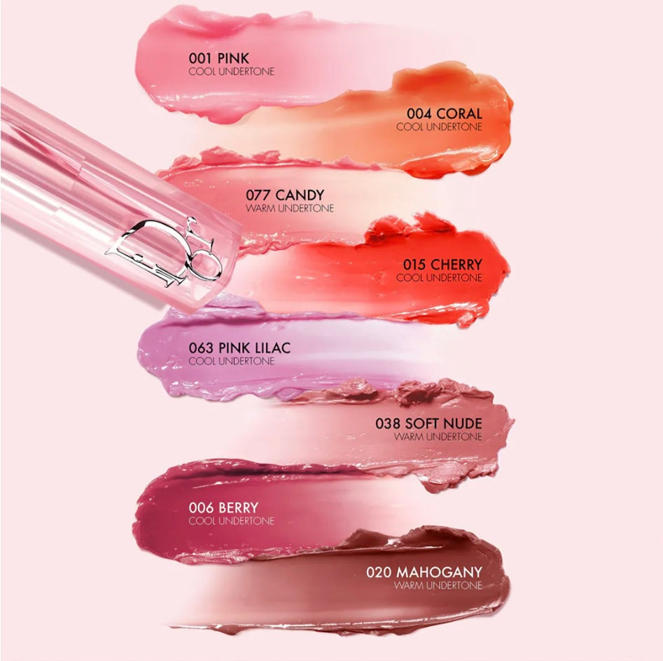 Dior Addict Lip Glow - Baume à lèvres hydratant 48 h, couleur activée par le pH
