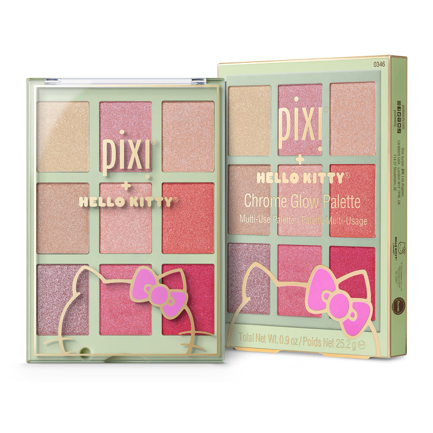 Pixi + Hello Kitty Chrome Glow Palette - Palette visage multi-usage