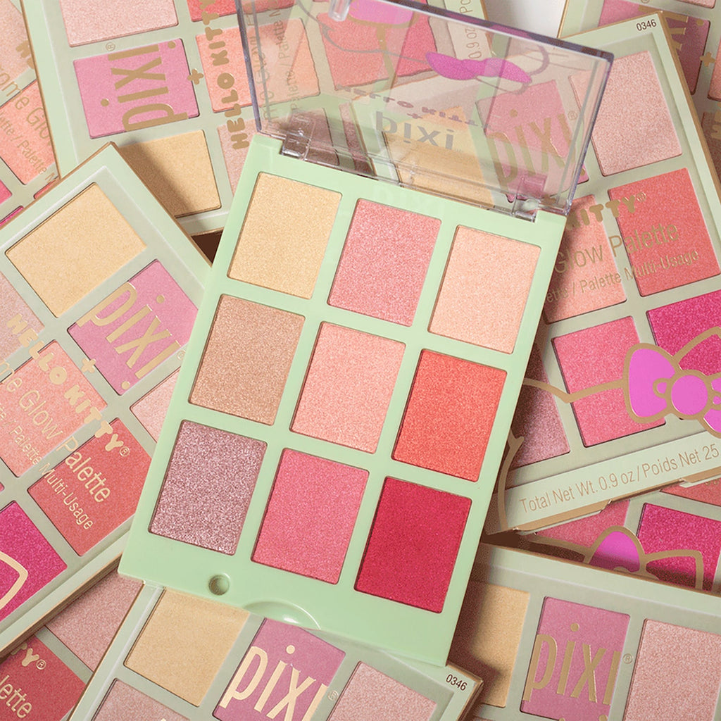 Pixi + Hello Kitty Chrome Glow Palette - Palette visage multi-usage