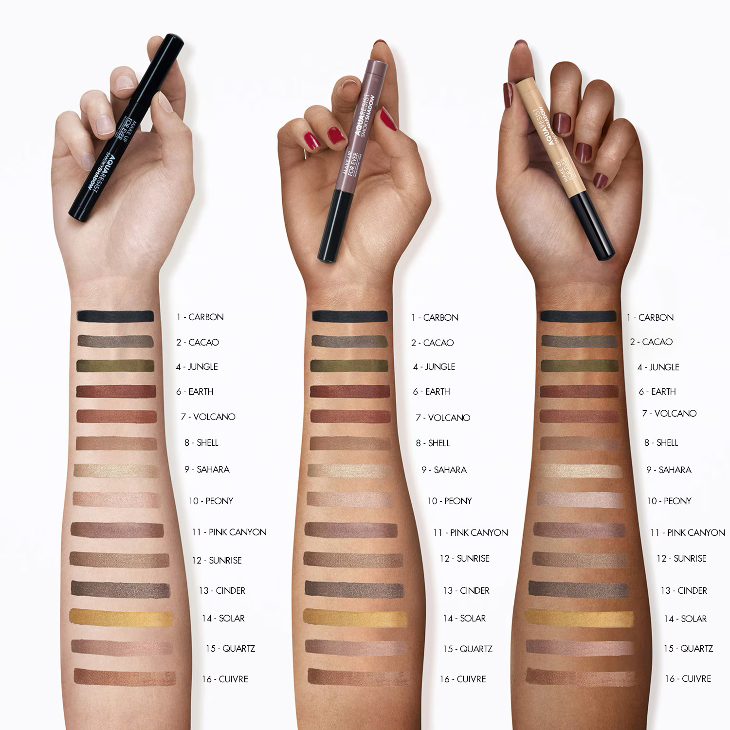 Aqua resist smoky shadow - Fard à paupières crayon