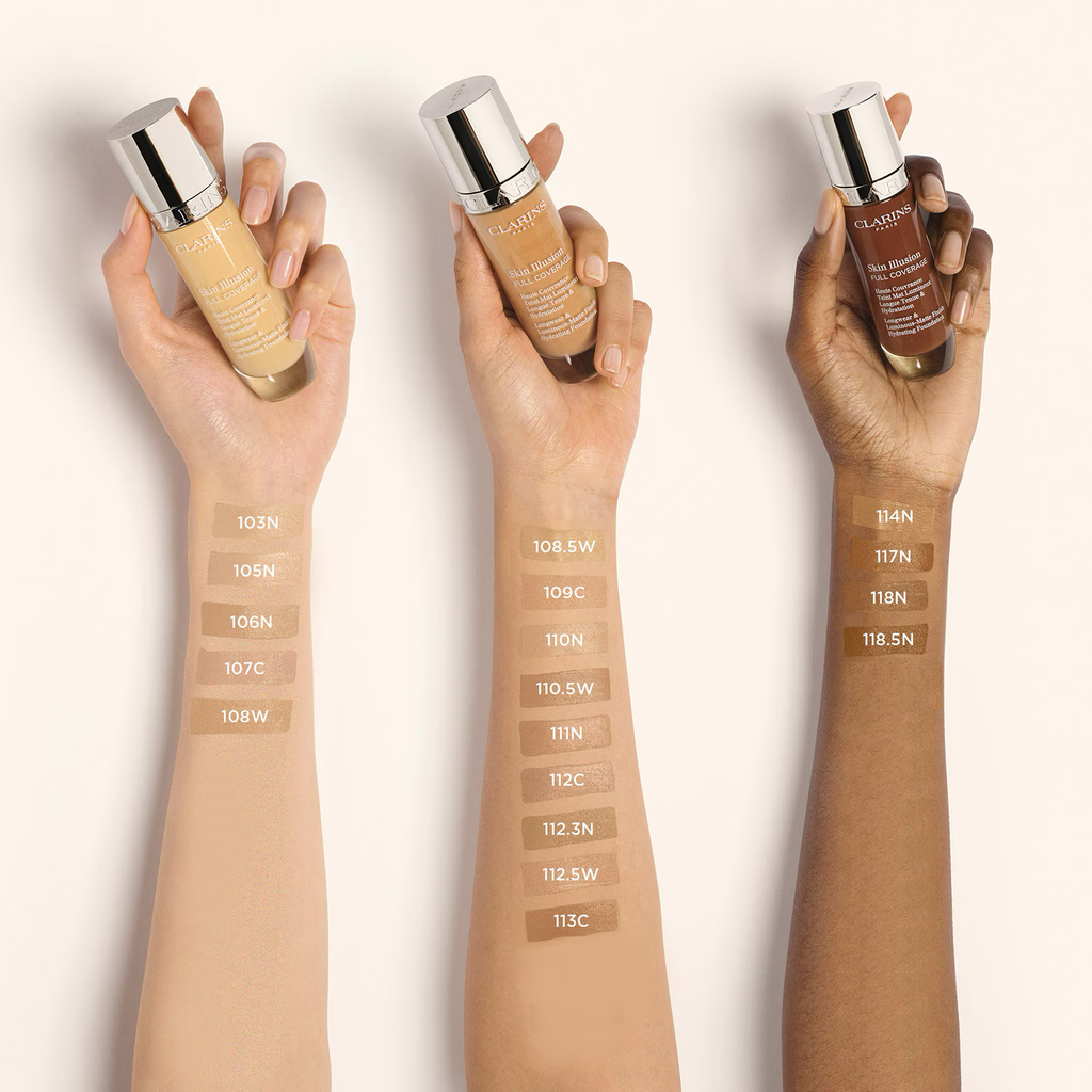 CLARINS Skin Illusion Full Coverage – Fond de teint haute couvrance mat longue tenue