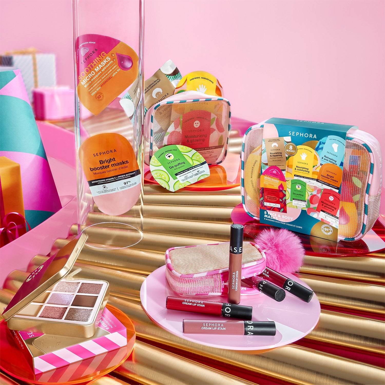 PALETTE DE 9 FARDS À PAUPIÈRES - Palette de 9 fards à paupières mats et irisés